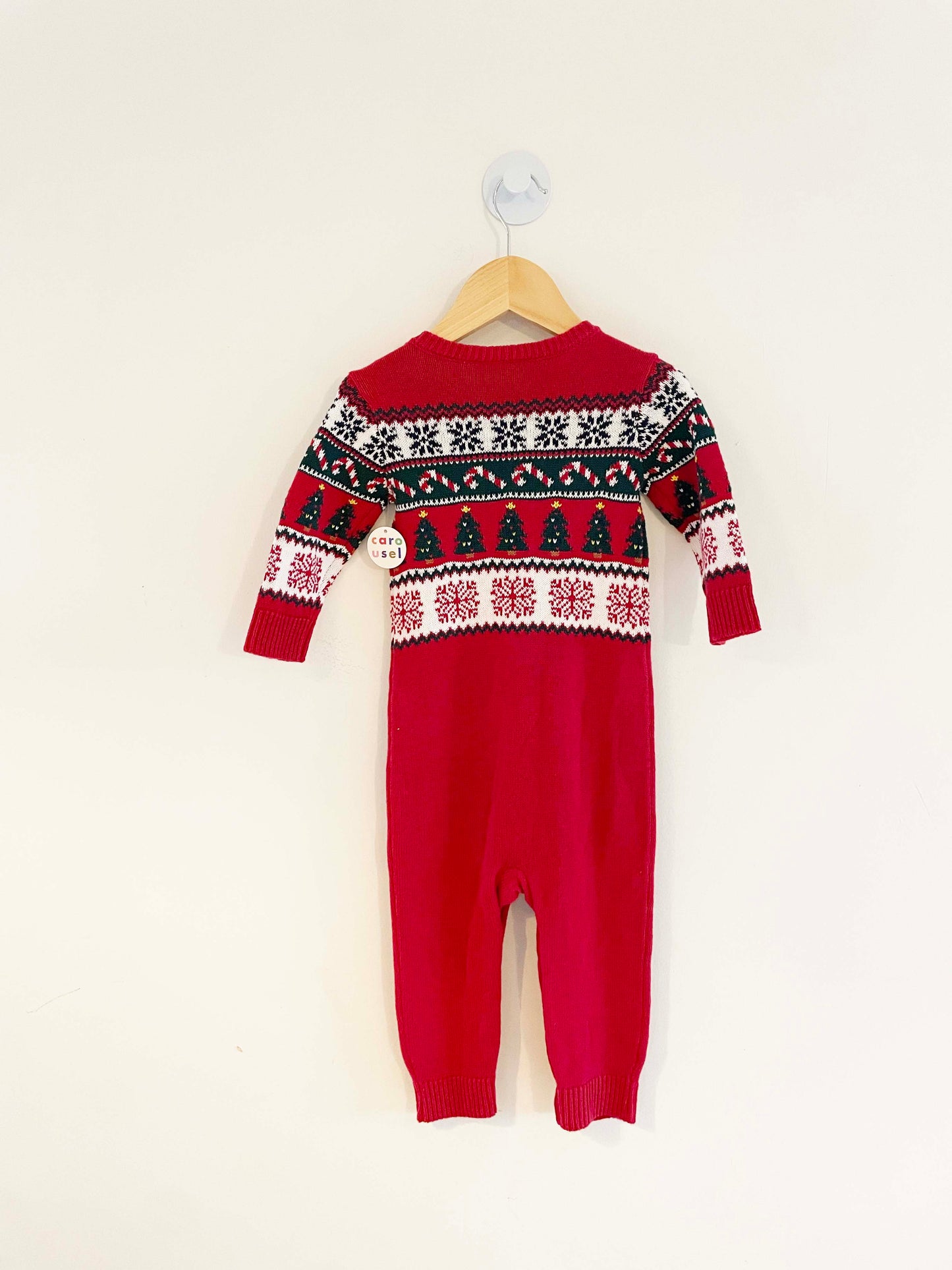The Children’s Place Holiday Sweater Jumpsuit / 9-12M