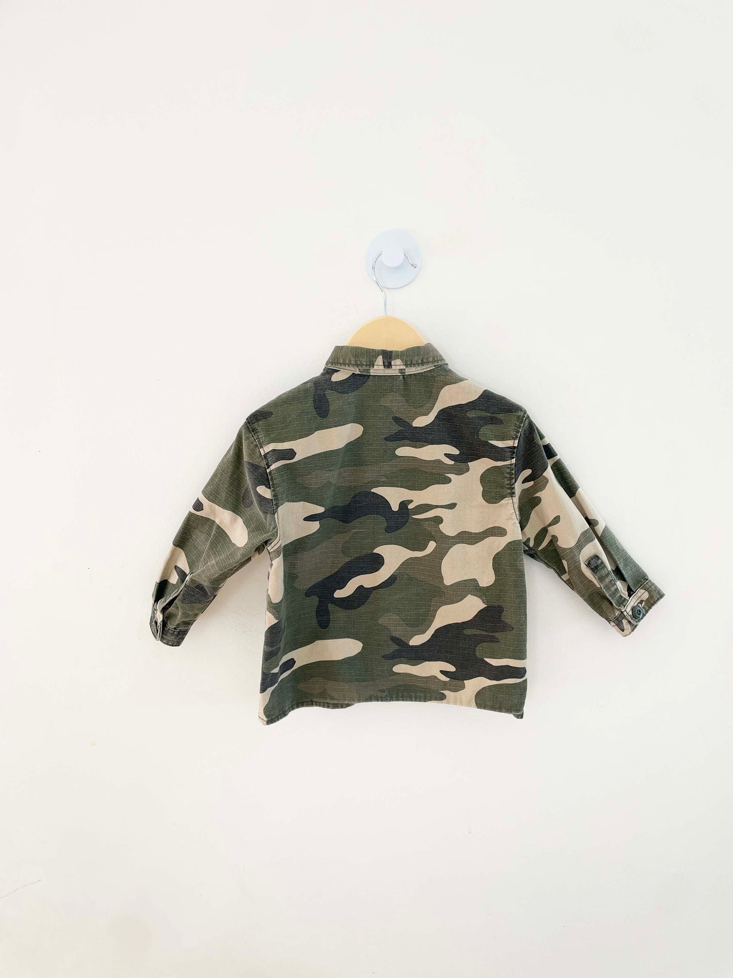 Zara Camo Shirt / 12-18M