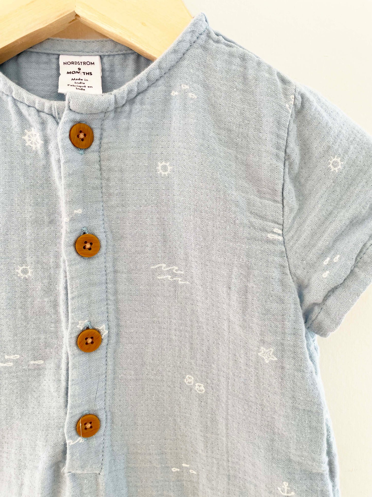 Nordstrom Beach Print Romper / 9M
