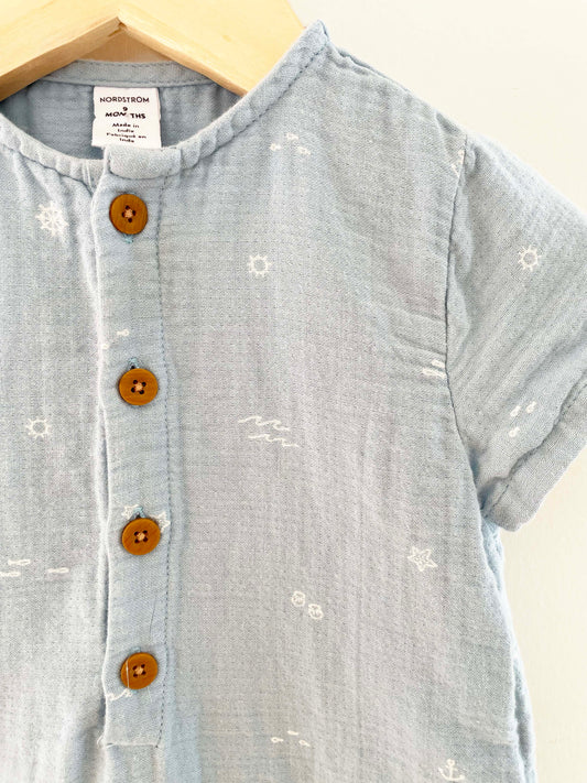 Nordstrom Beach Print Romper / 9M