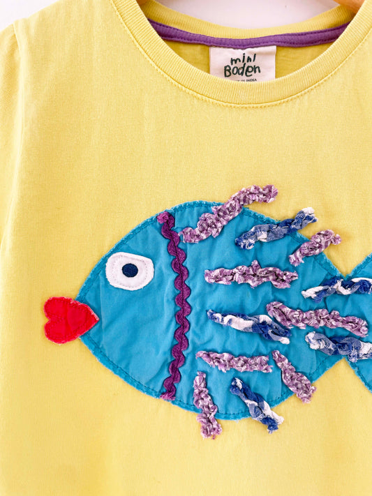 Mini Boden Fishy T-Shirt / 5-6Y