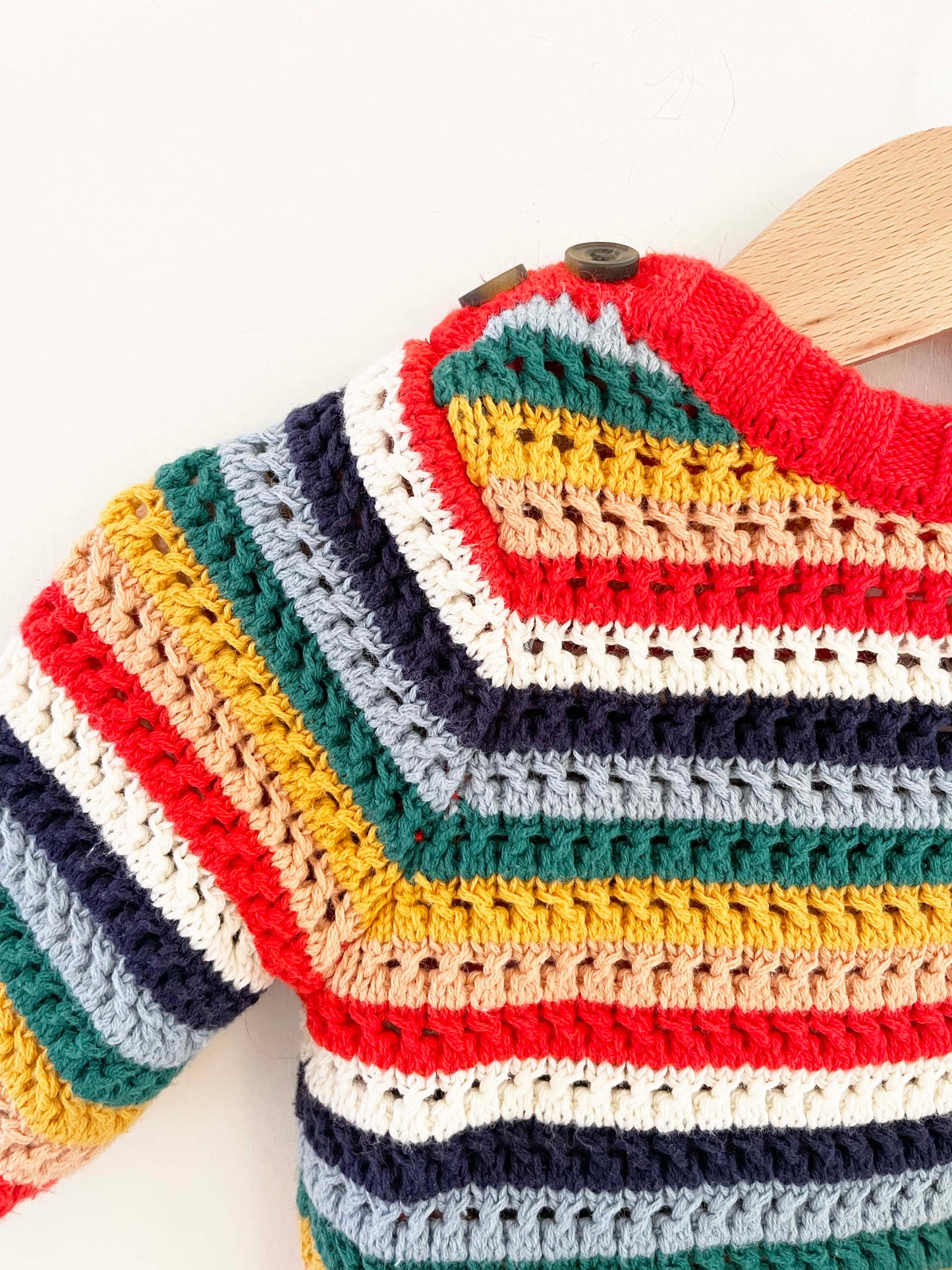 Hanna Andersson Striped Knit Sweater / 0-3M