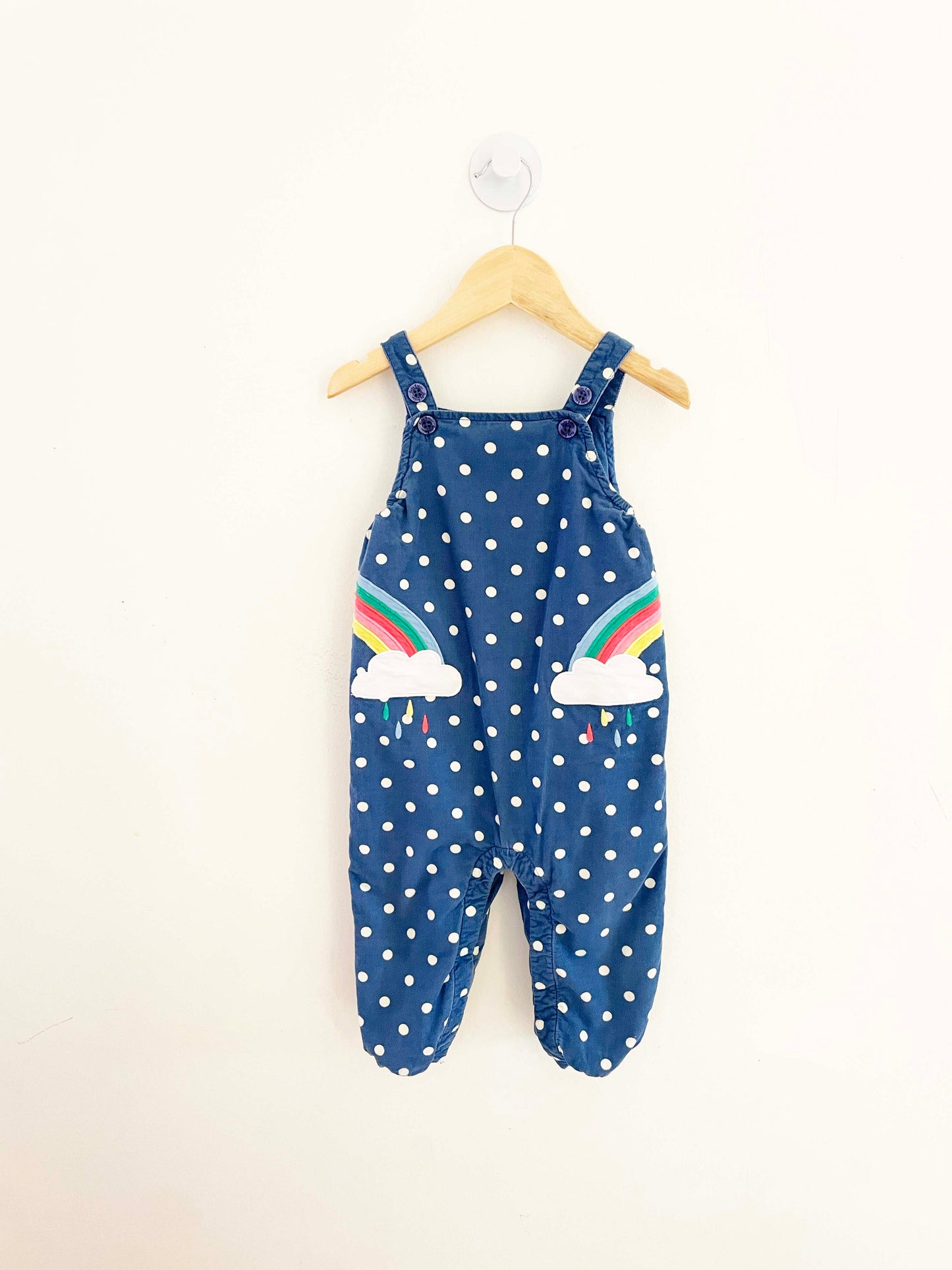 Baby Boden Polka Dot Rainbow 2-Piece Set / 12-18M