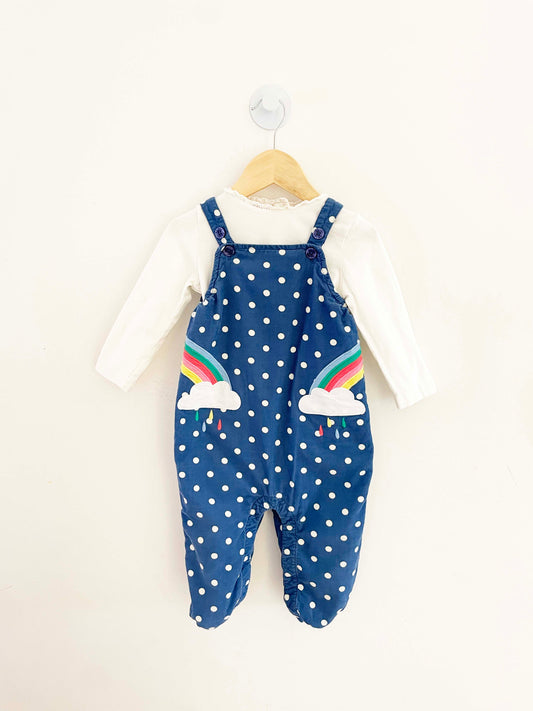 Baby Boden Polka Dot Rainbow 2-Piece Set / 12-18M