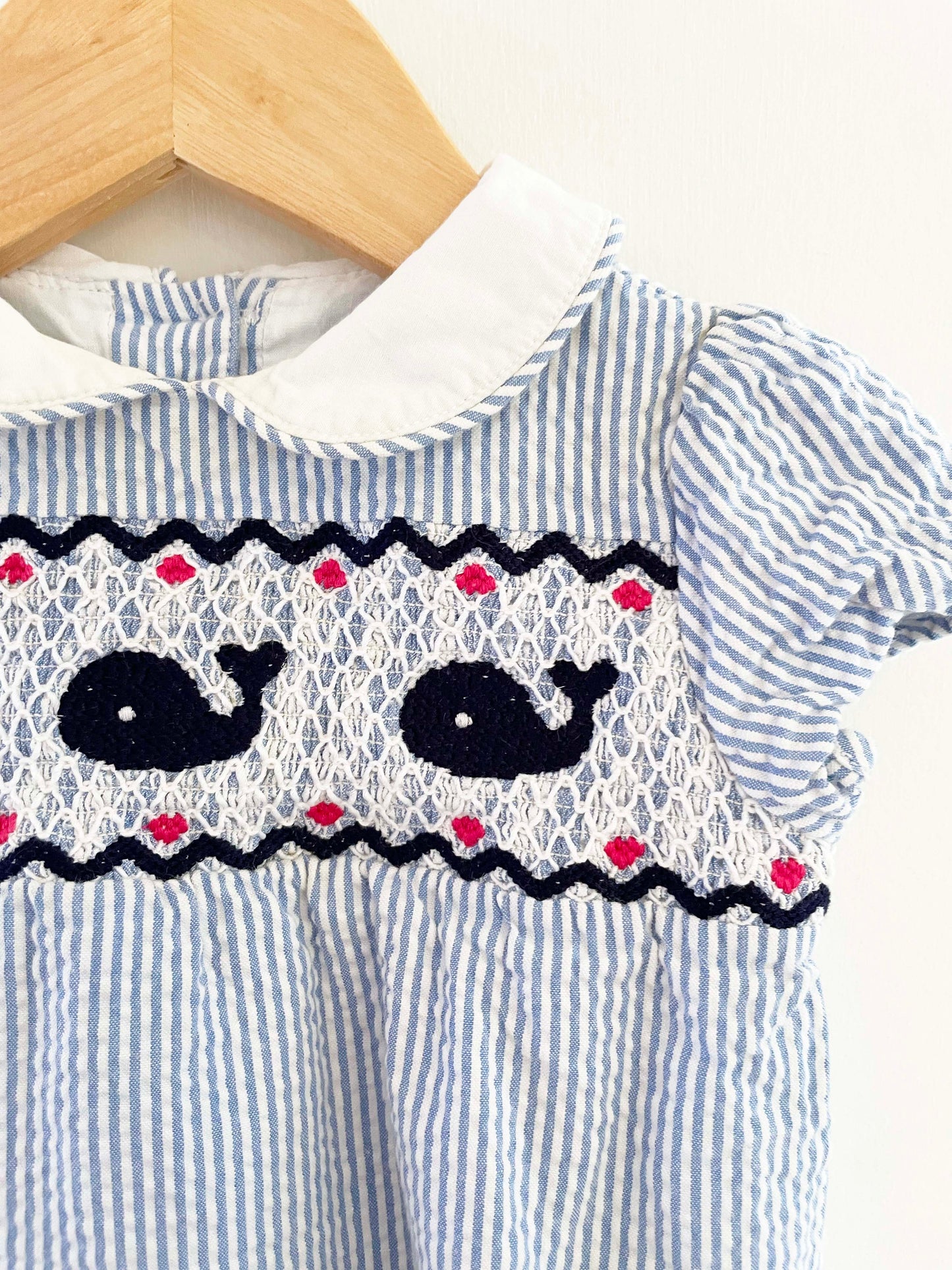 Janie & Jack Whale Onsie / 6-12M