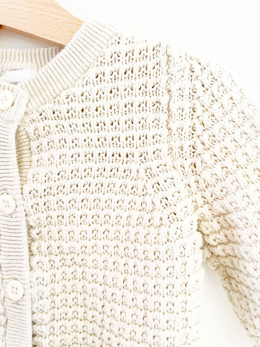 Hanna Andersson Knit Cardigan / 6-12M