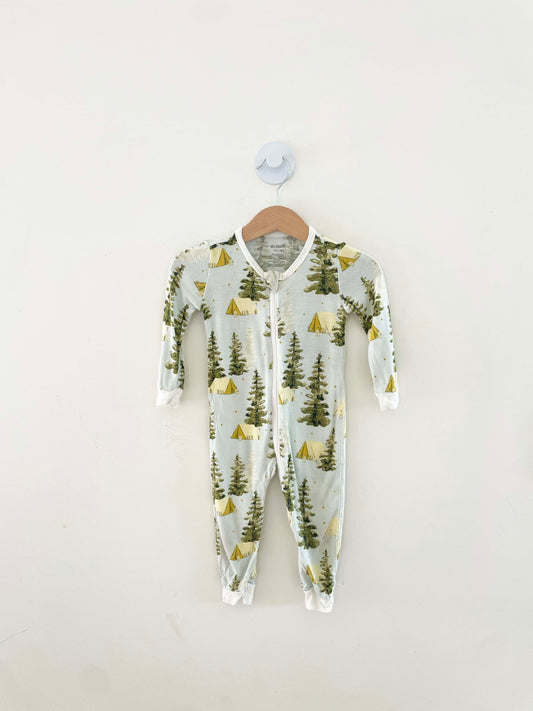 Milkbarn Zip Up Onesie / 9-12M