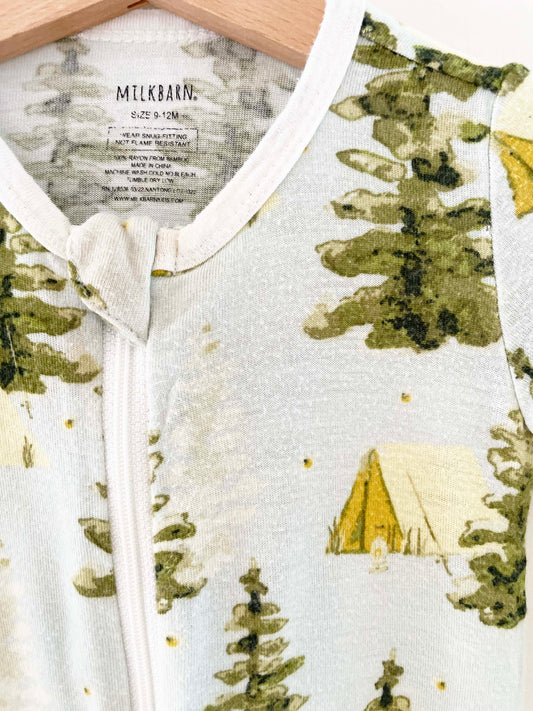 Milkbarn Zip Up Onesie / 9-12M