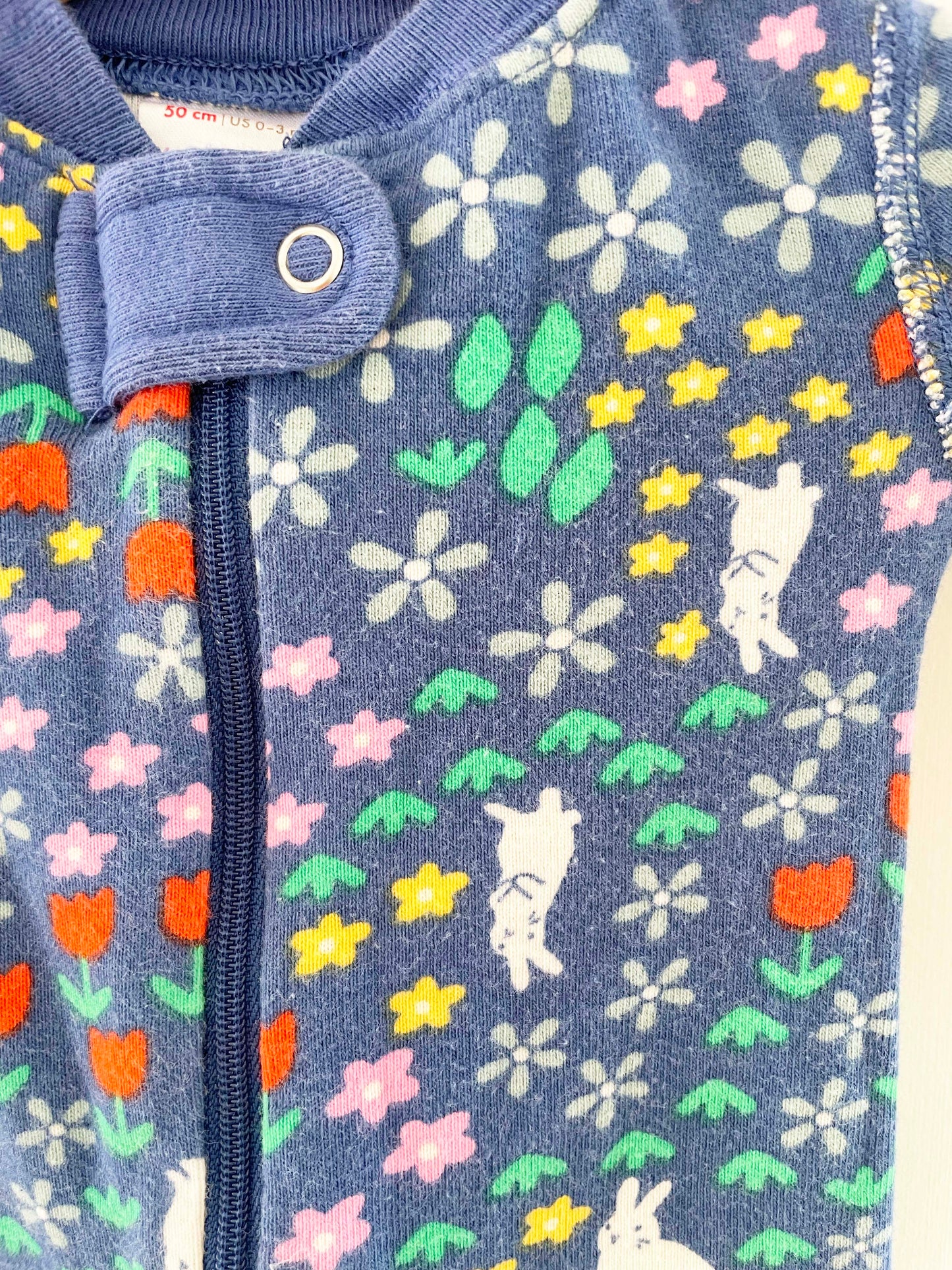 Hanna Andersson Zip Up Onesie / 0-3M