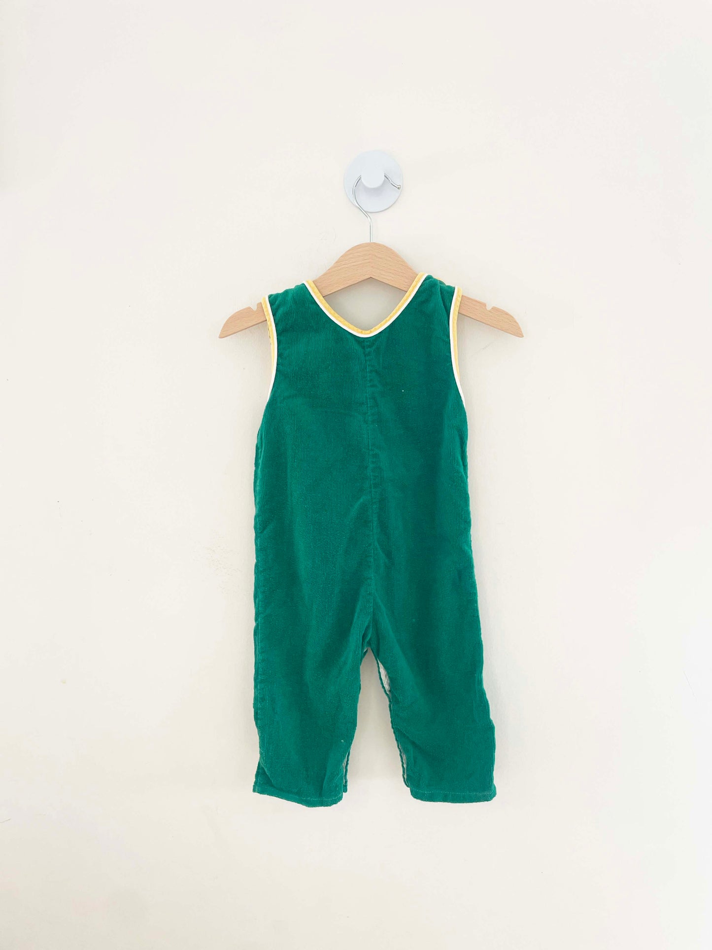 Assorted Brands Embroidered Birdies Corduroy Overall / 9-12M