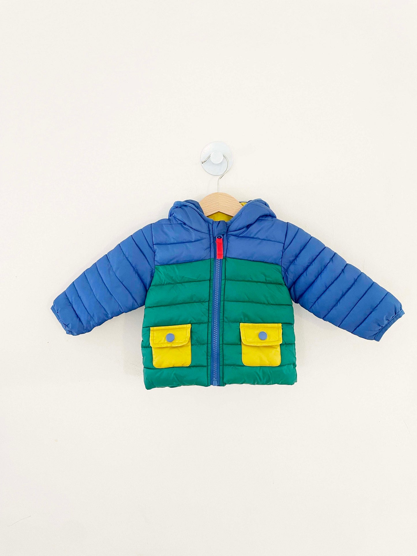 Baby Boden Hooded Puffer Coat / 3-6M