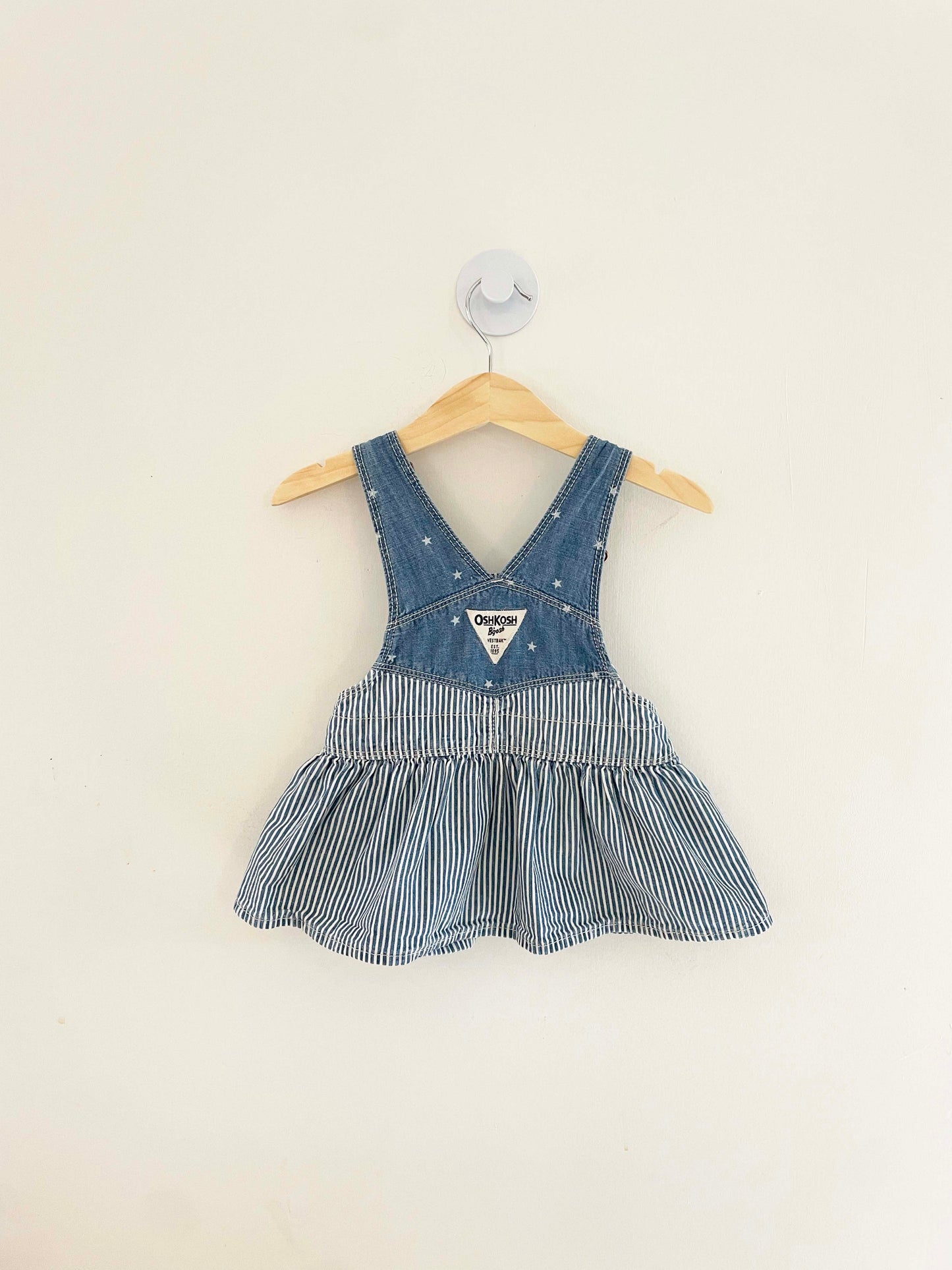 OshKosh B'Gosh Denim Overall Dress / 6M
