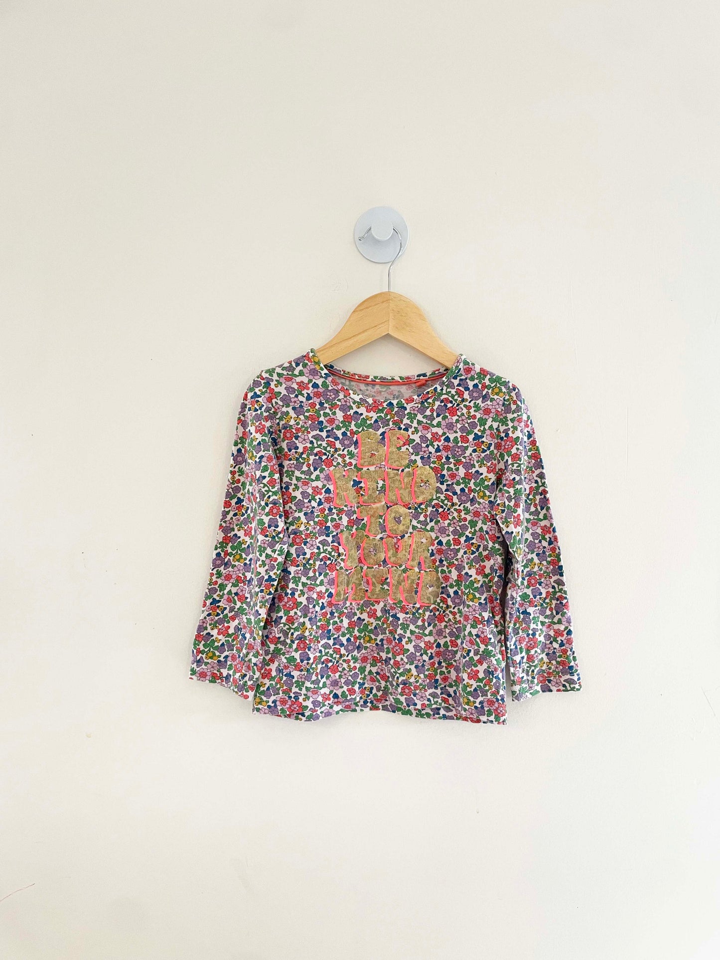 Mini Boden Floral Top / 4-5Y