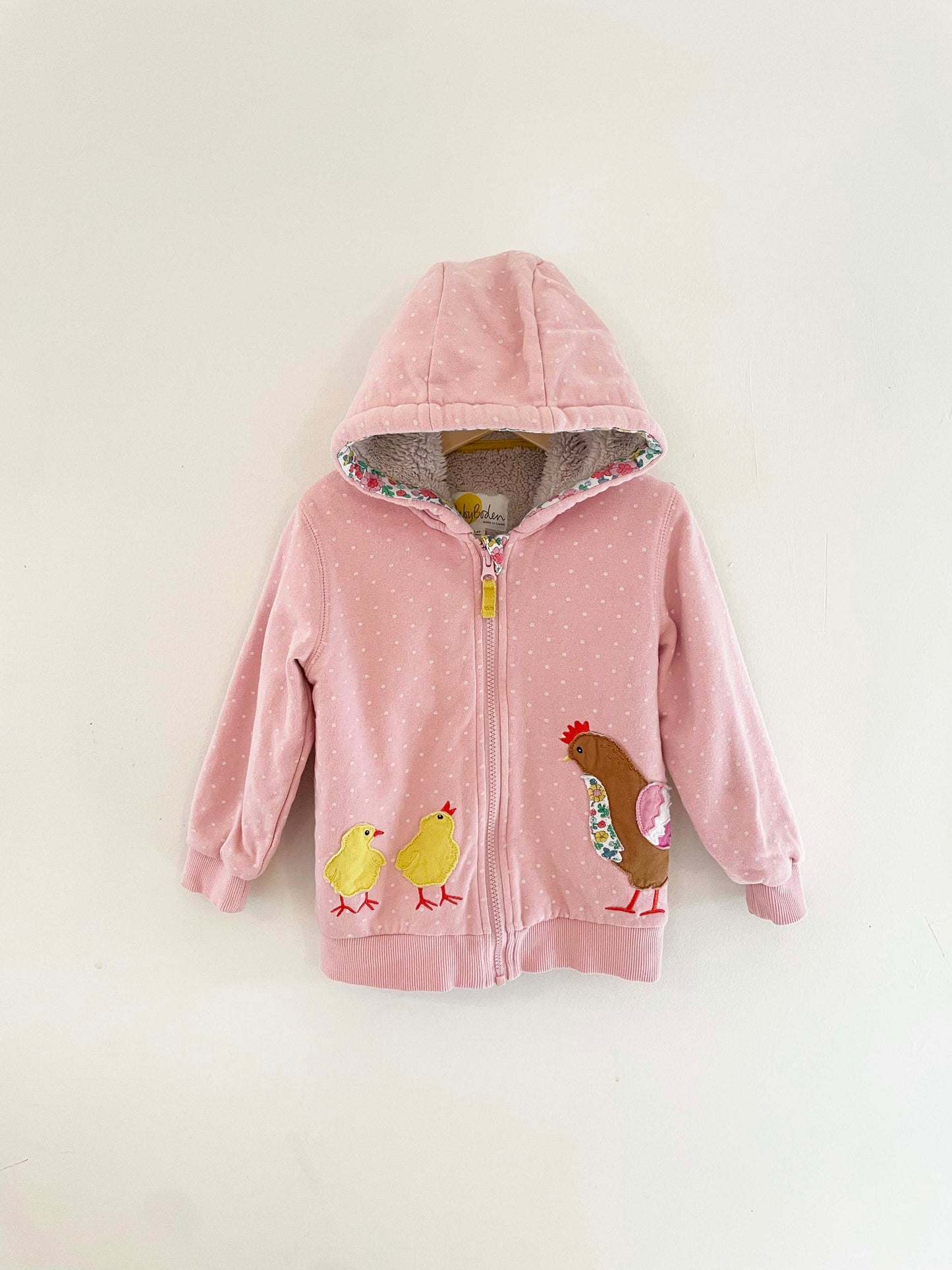 Mini Boden Hooded Zip Up / 3-4Y