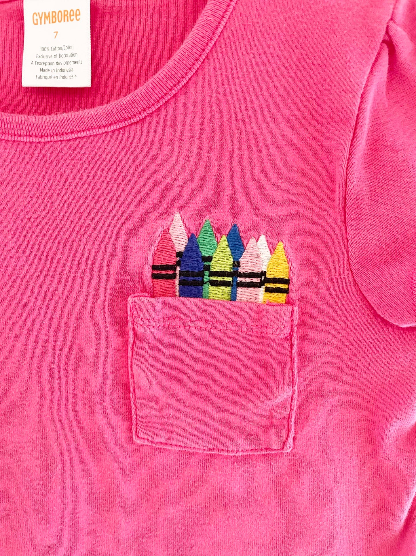 Gymboree Crayon Top / 6-7Y