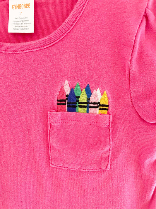 Gymboree Crayon Top / 6-7Y