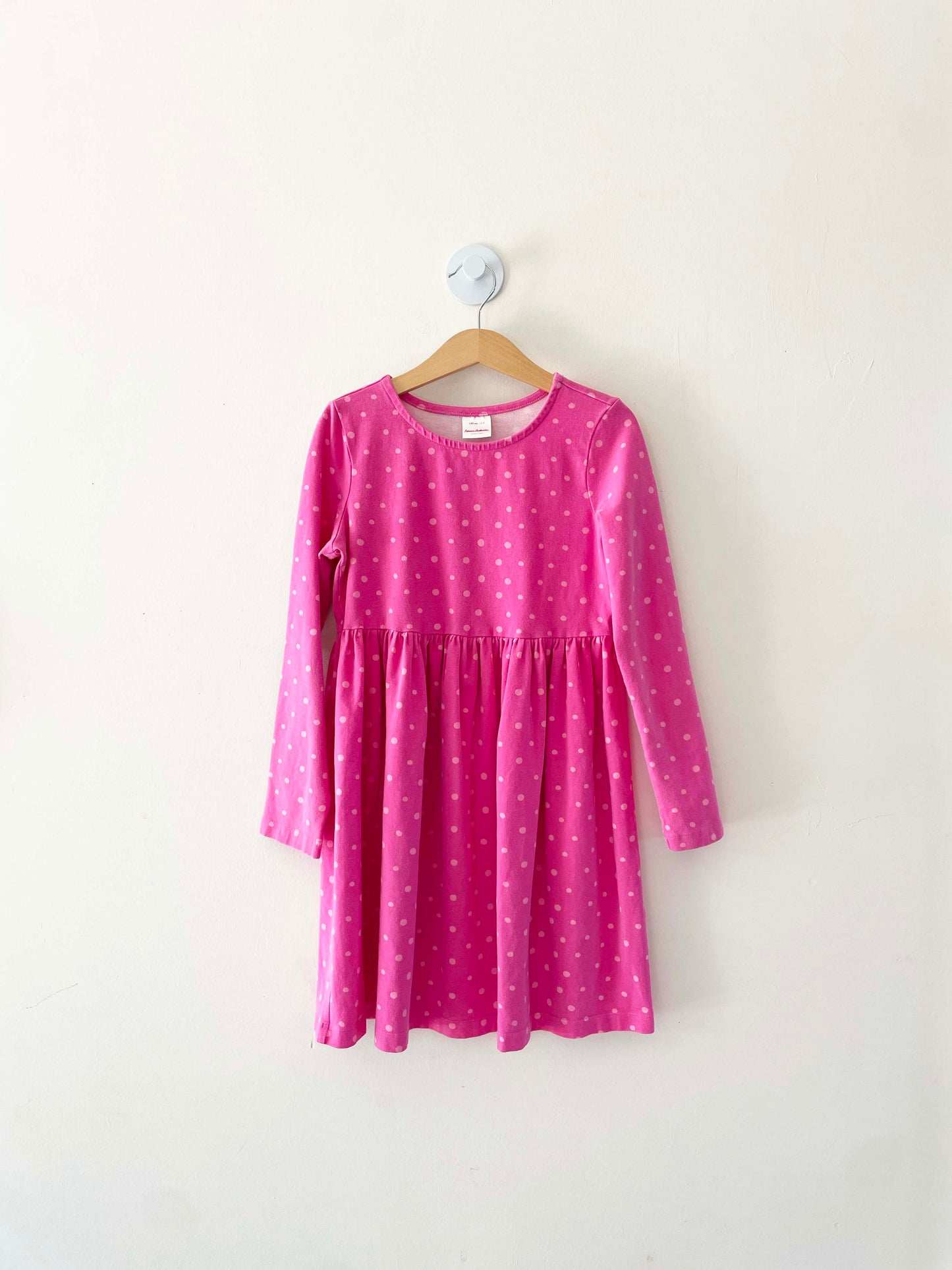 Hanna Andersson Pink Polka Dot Dress / 8Y