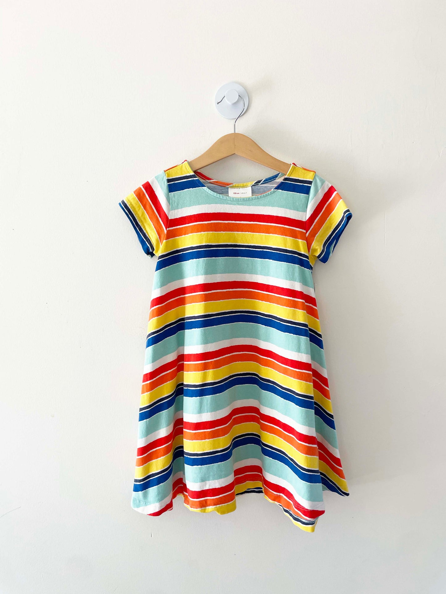 Hanna Andersson Multi Striped Dress / 6-7Y