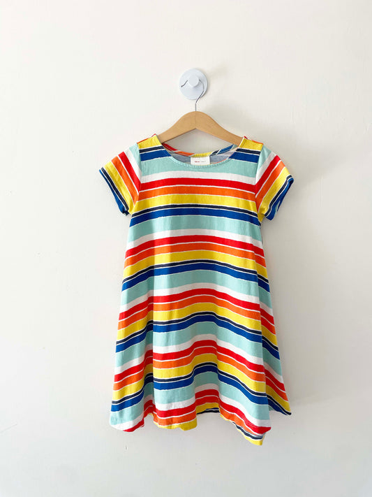 Hanna Andersson Multi Striped Dress / 6-7Y