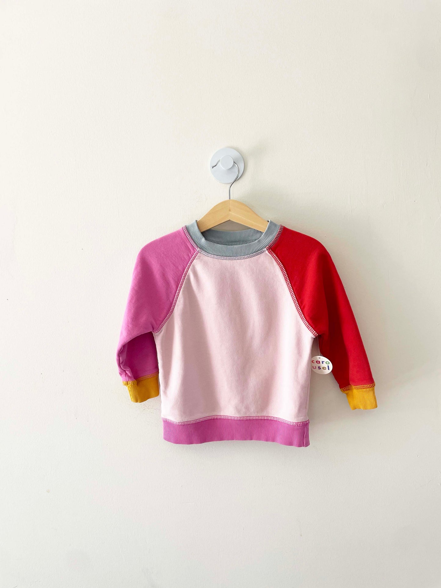 Hanna Andersson Colorblock Sweatshirt / 2Y