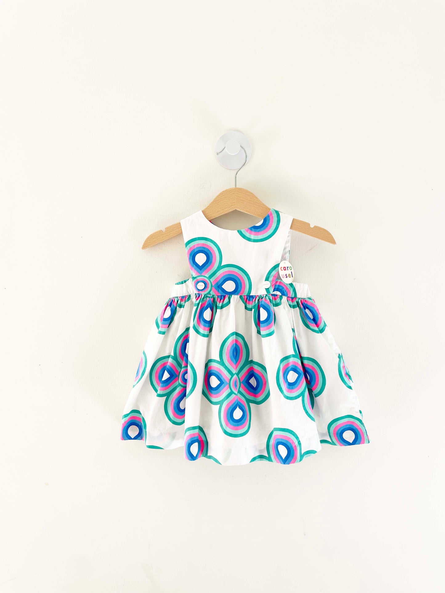Jacadi Geometric Pattern Dress / 12M