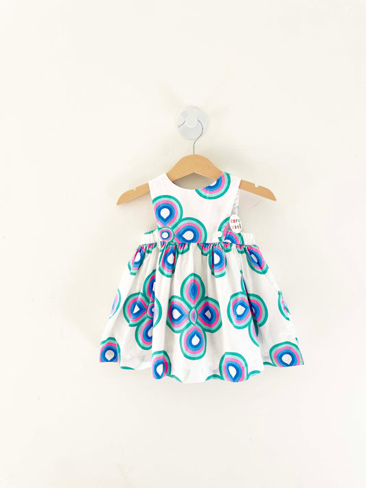 Jacadi Geometric Pattern Dress / 12M