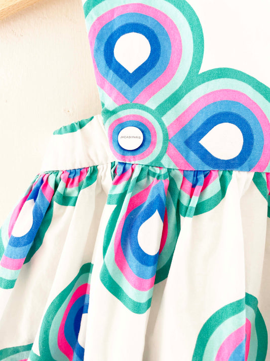 Jacadi Geometric Pattern Dress / 12M