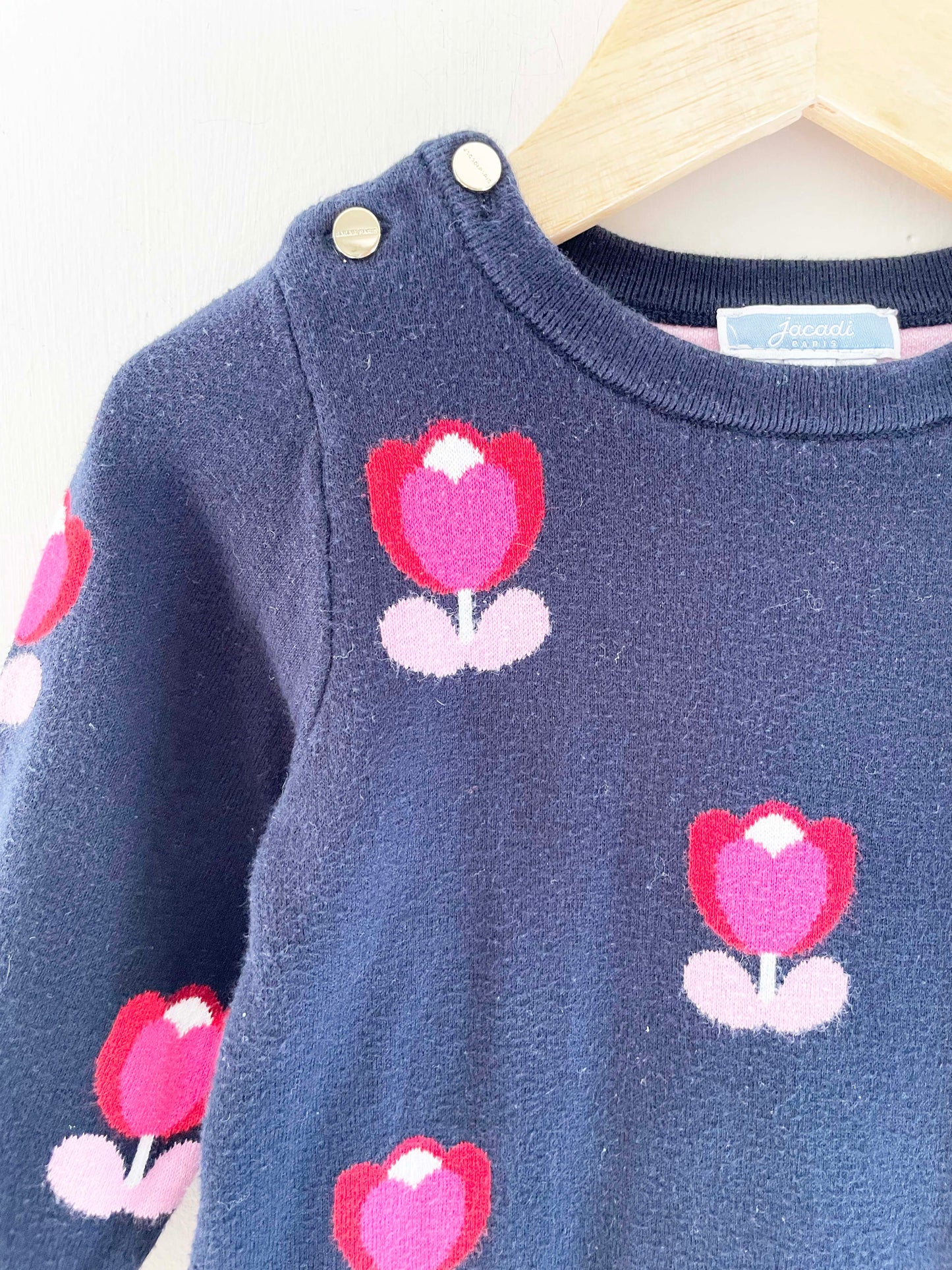 Jacadi Knit Tulip Dress / 24M
