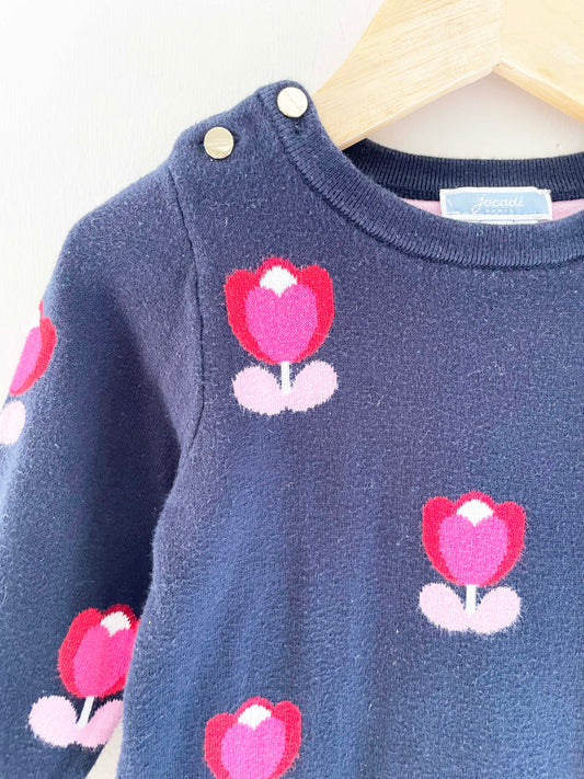 Jacadi Knit Tulip Dress / 24M