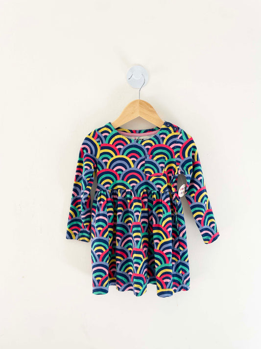 Mini Boden Rainbow Dress / 2-3Y