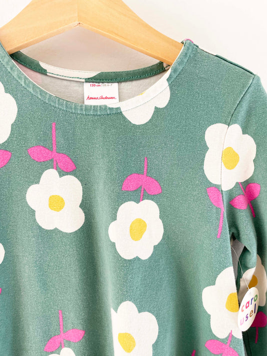 Hanna Andersson Flower Dress / 6-7Y