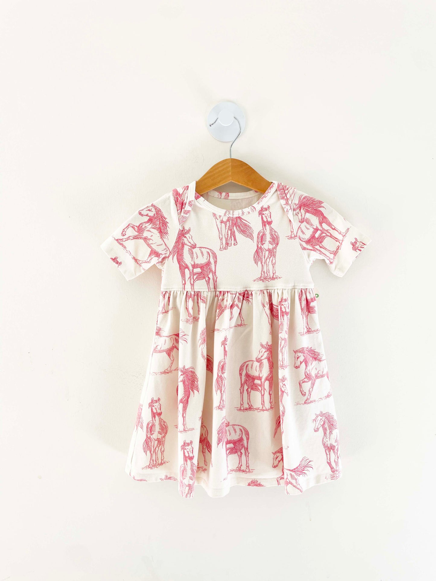 Pink Chicken Horse Dress / 18-24M