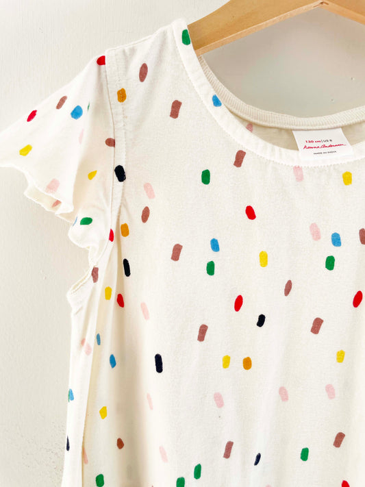 Hanna Andersson Confetti Dress / 8Y