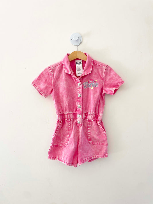 Barbie Denim Romper / 4Y
