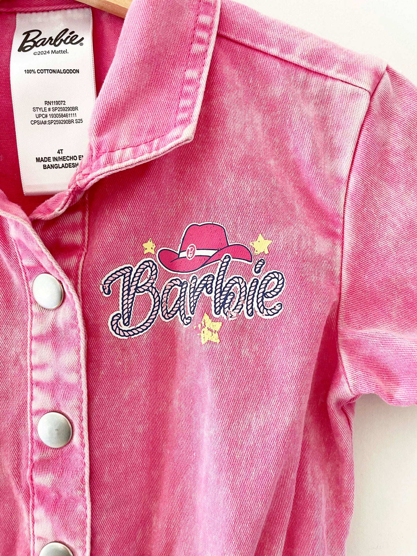 Barbie Denim Romper / 4Y