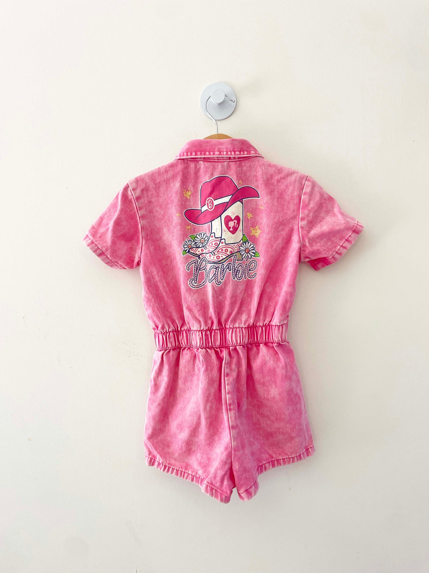 Barbie Denim Romper / 4Y