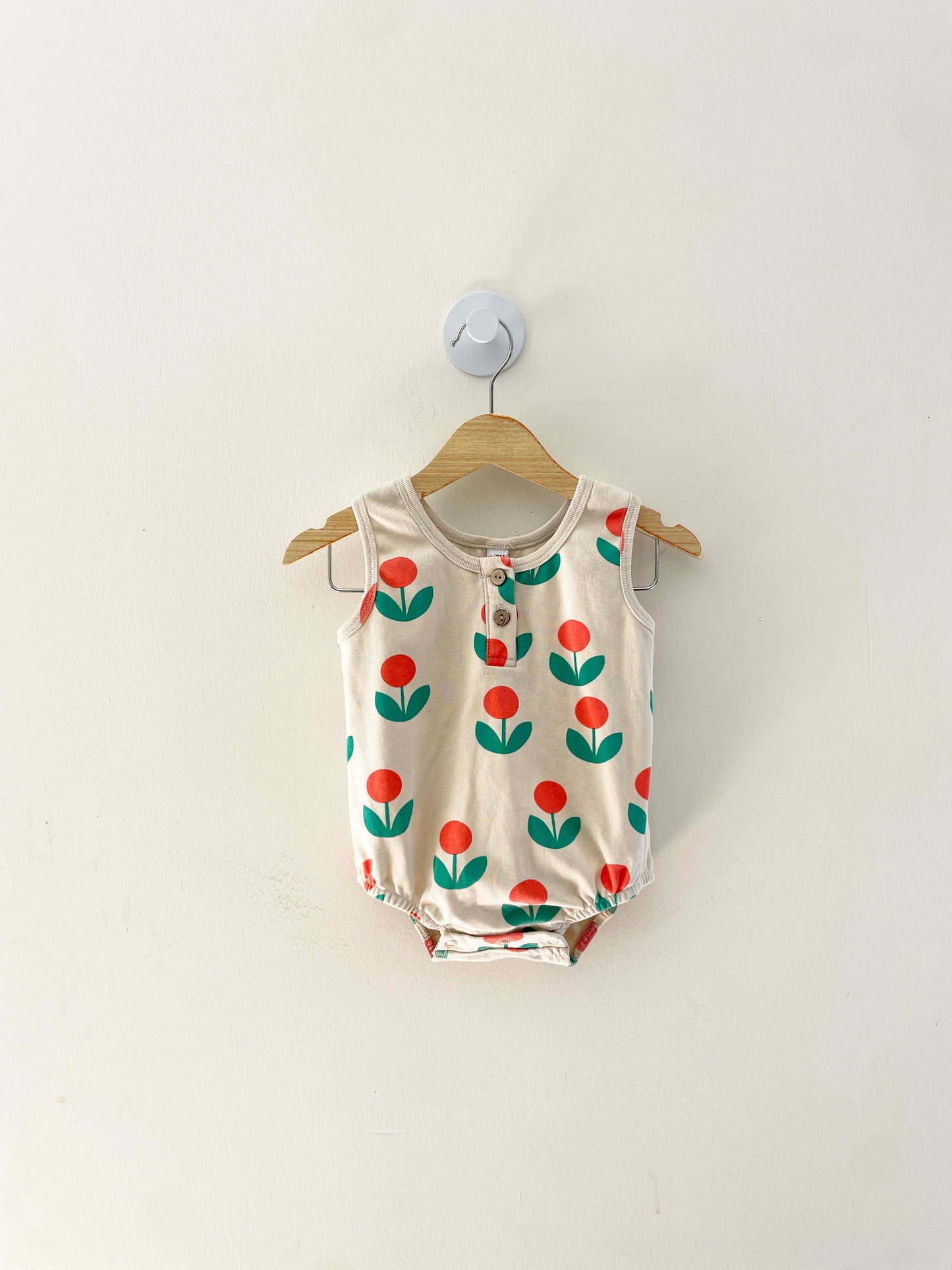 Assorted Brands Flower Bubble Romper / 12M