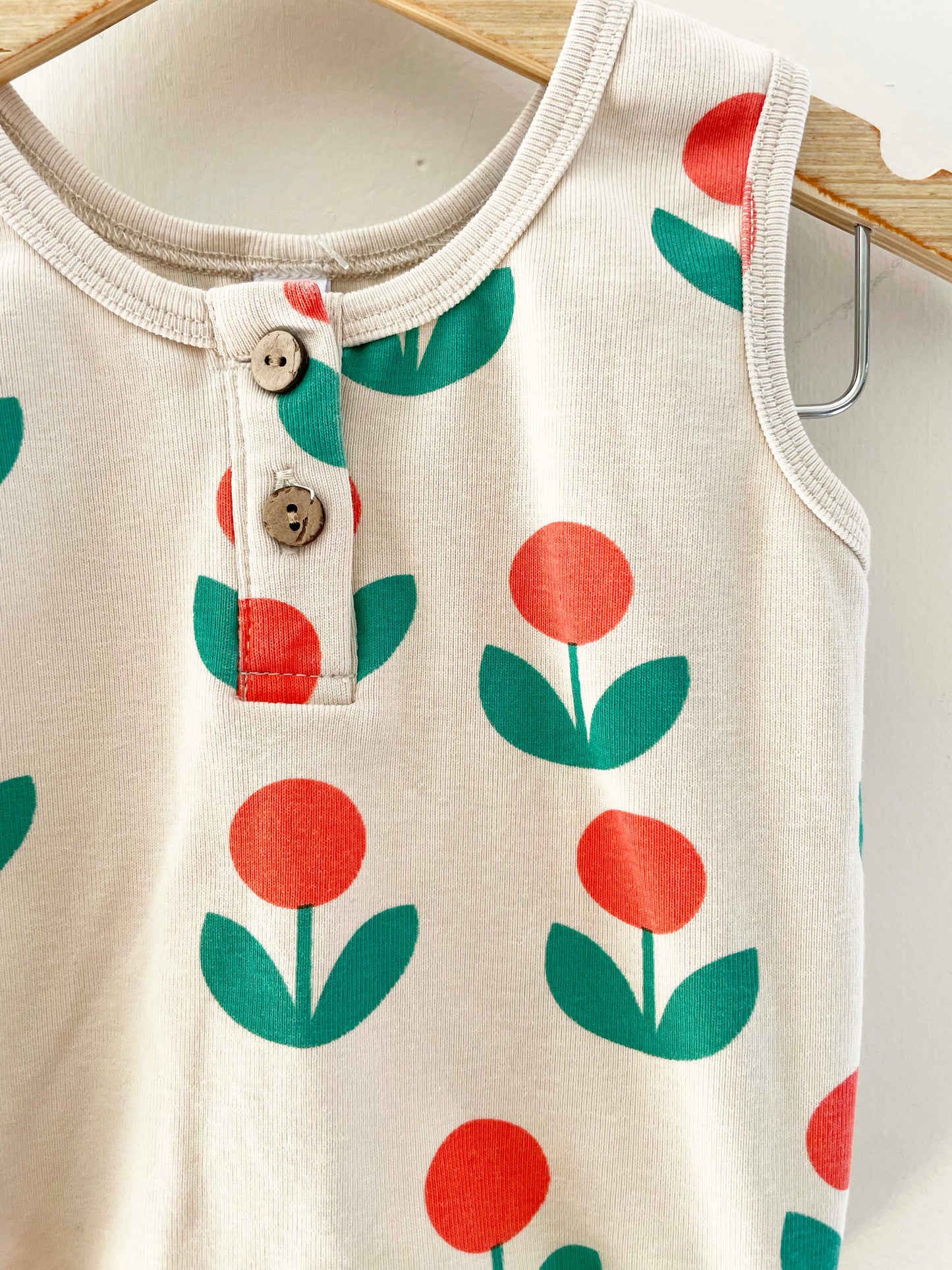 Assorted Brands Flower Bubble Romper / 12M