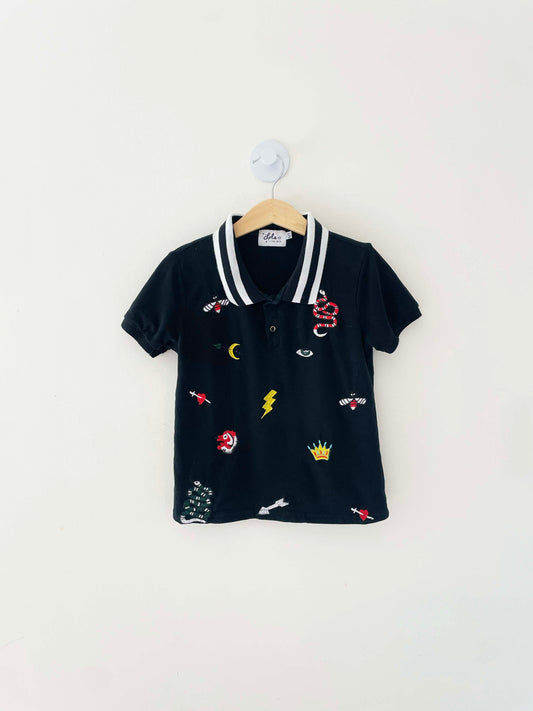 Lola + The Boys Embroidered Top / 6-7Y