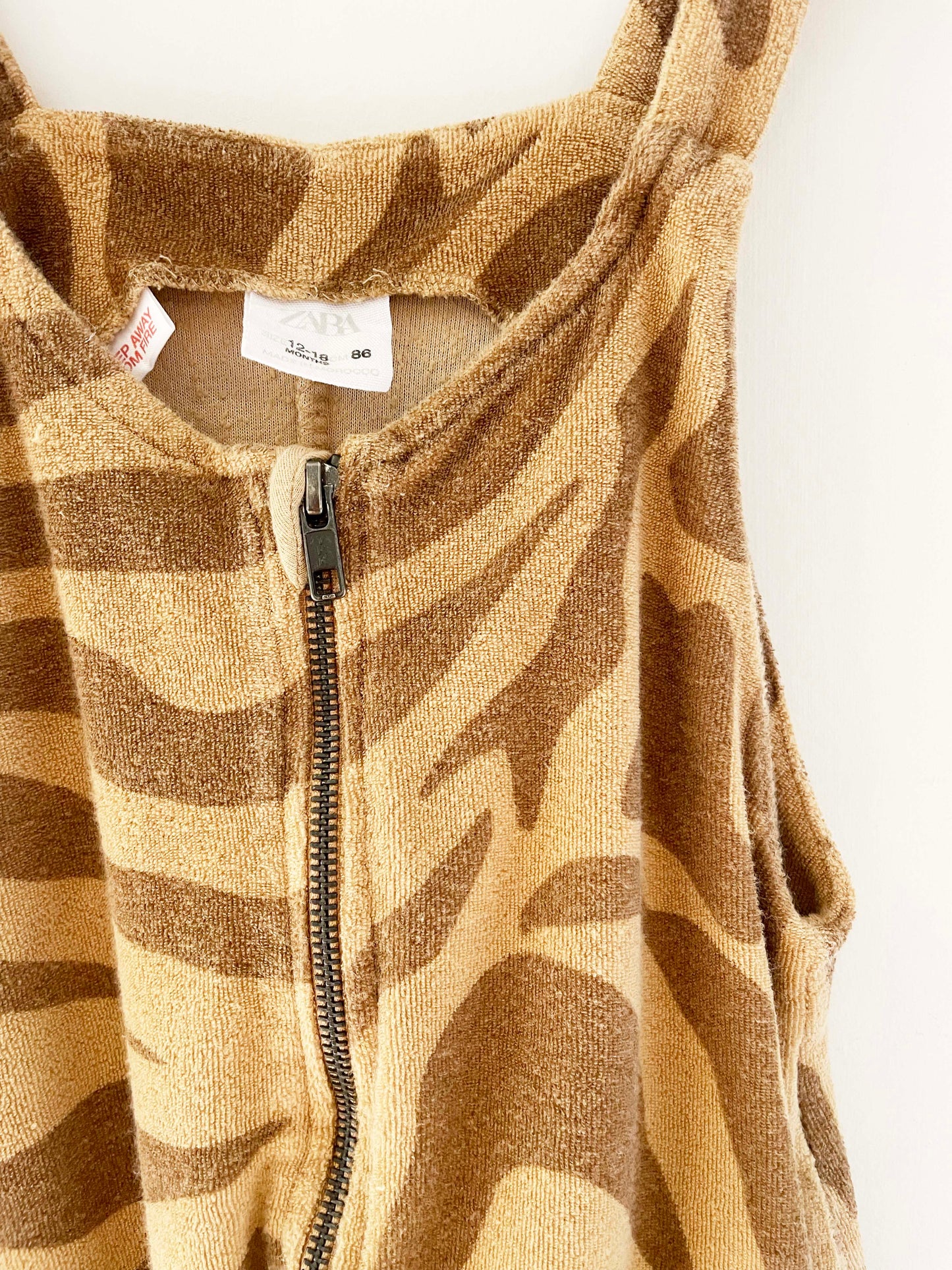 Zara Toweling Overall / 12-18M