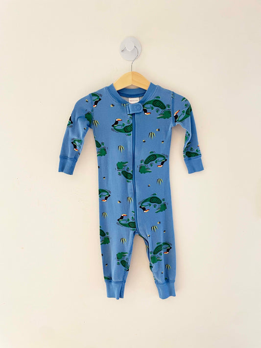 Hanna Anderrson Zip Up Onesie / 12-18M