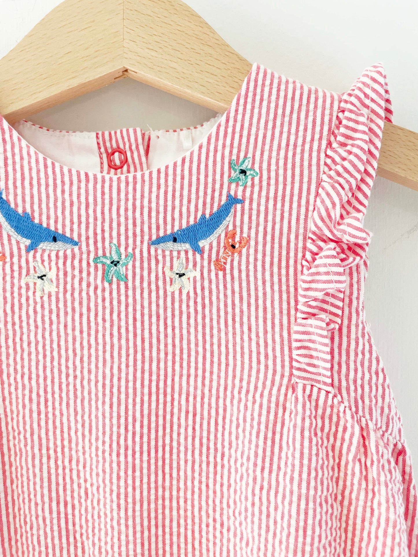 Joules Bubble Romper / 6-9M