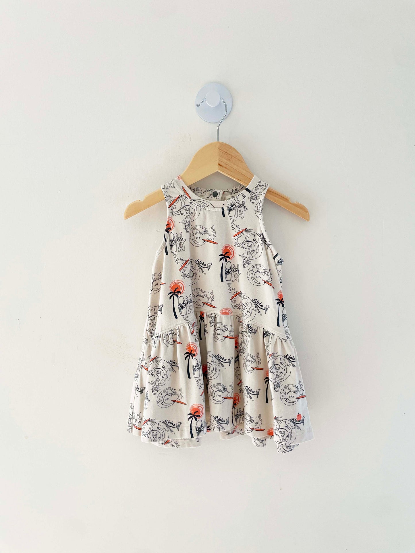 The Bonniemob Surfer Bunny Dress / 12-18M
