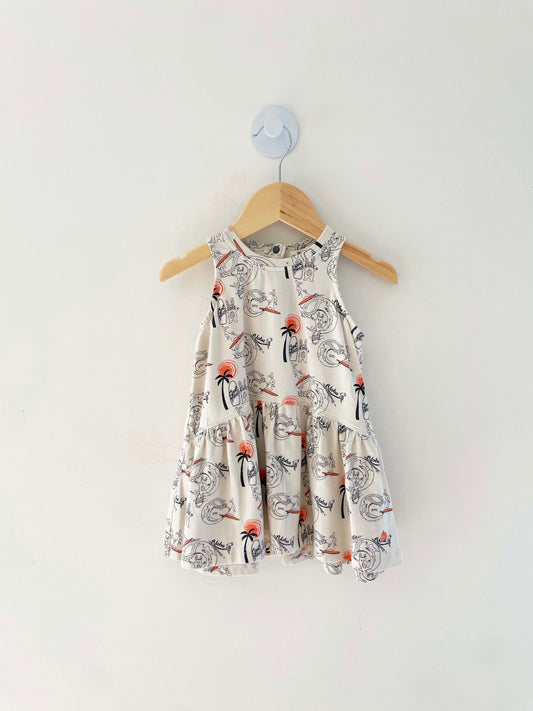 The Bonniemob Surfer Bunny Dress / 12-18M