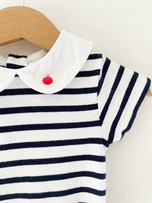 Jacadi Striped Onesie / 24M
