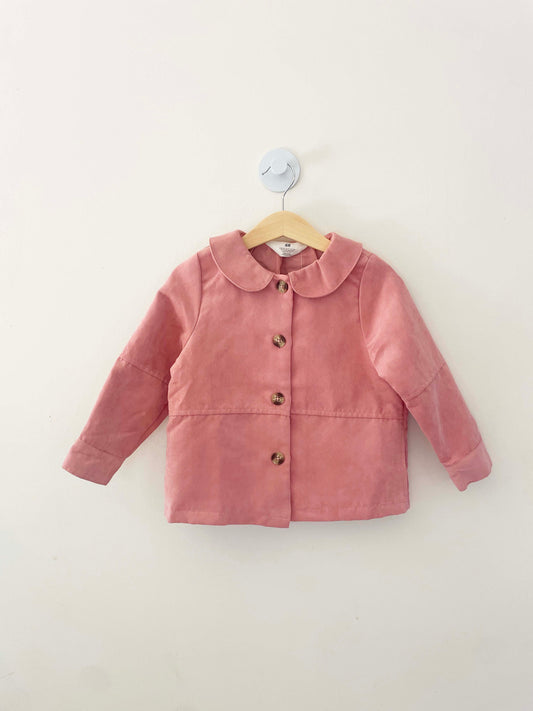 H&M Faux Suede Coat / 4Y