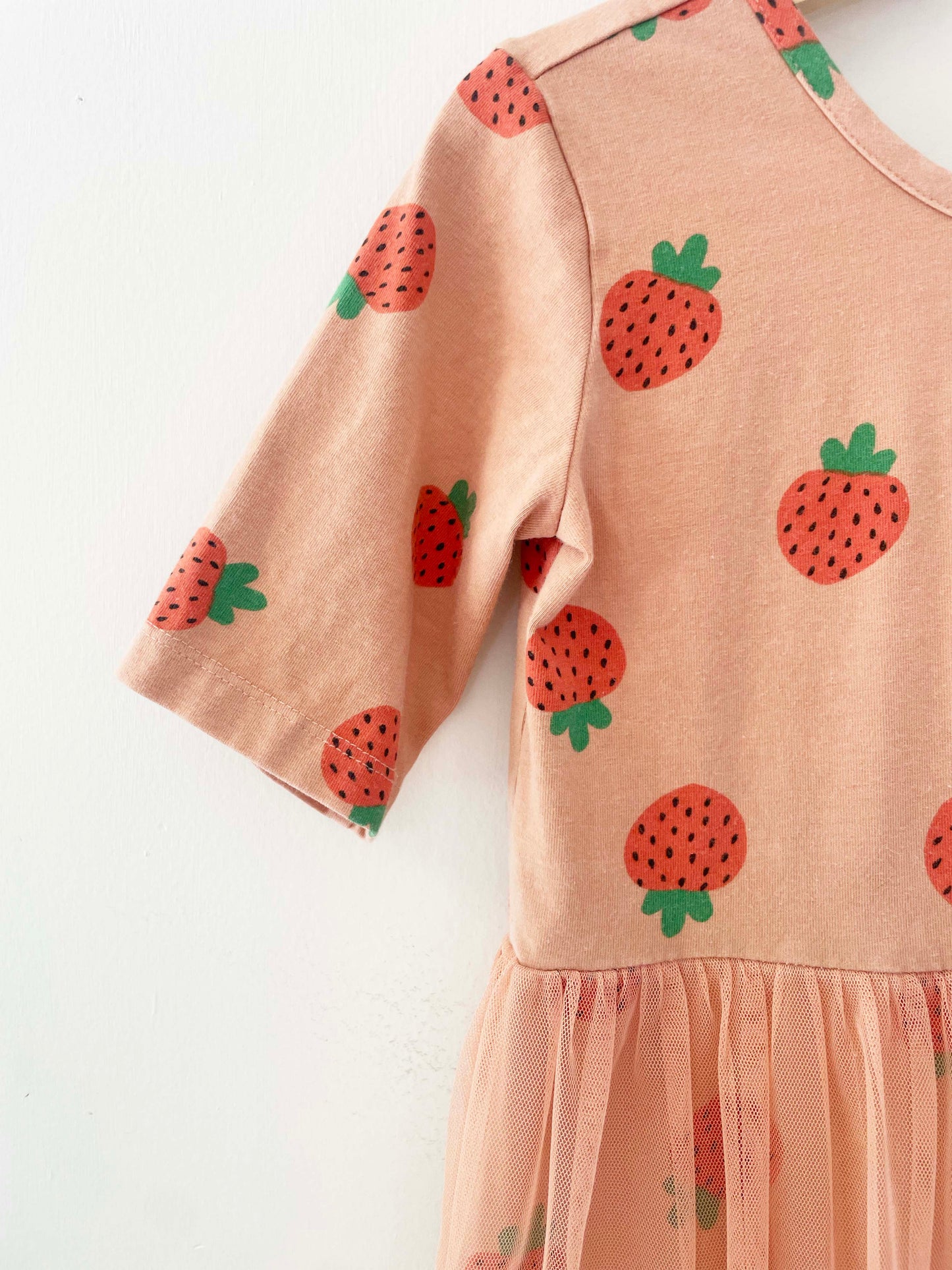Hanna Andersson Strawberry Tulle Dress / 6-7Y