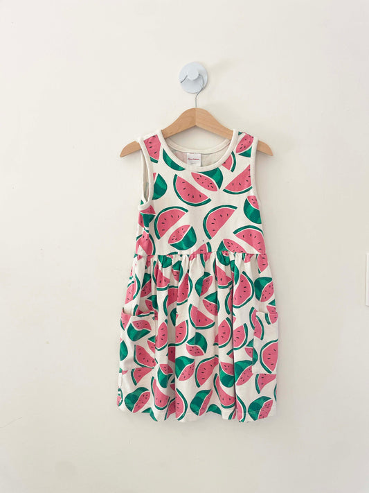 Hanna Andersson Watermelon Dress / 6-7Y