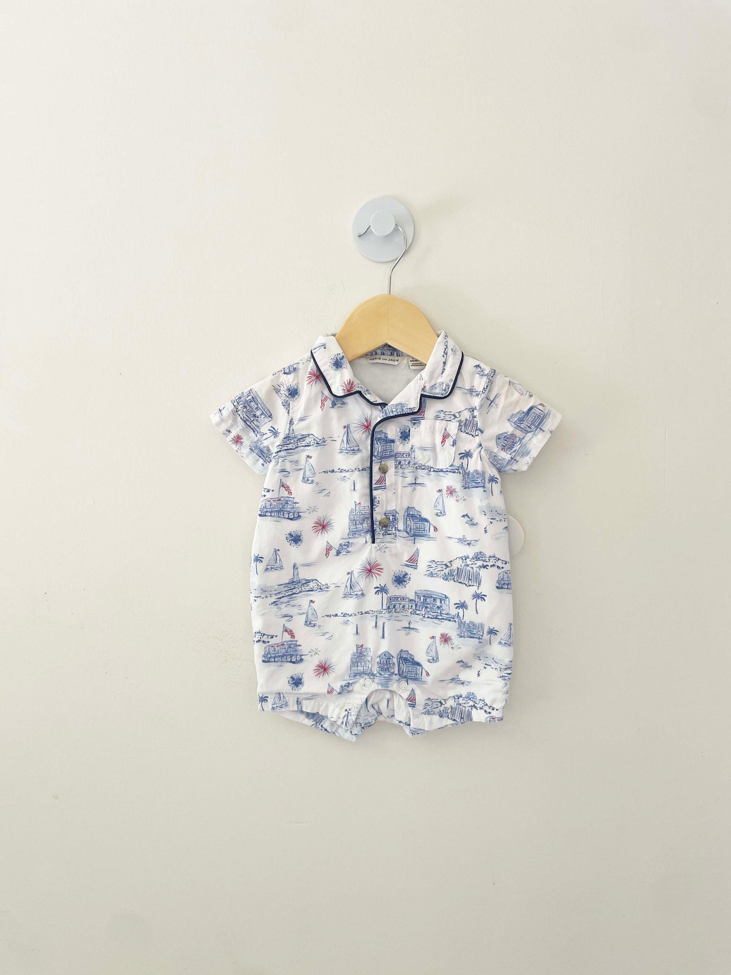 Janie & Jack Yacht Onesie / 3-6M