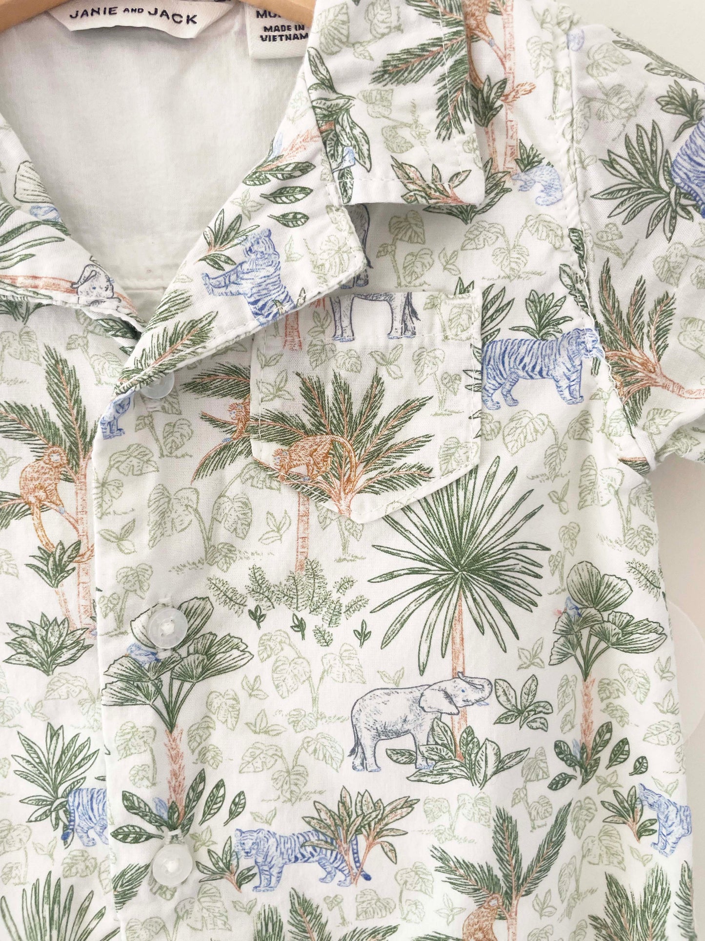 Janie & Jack Jungle Onesie / 3-6M
